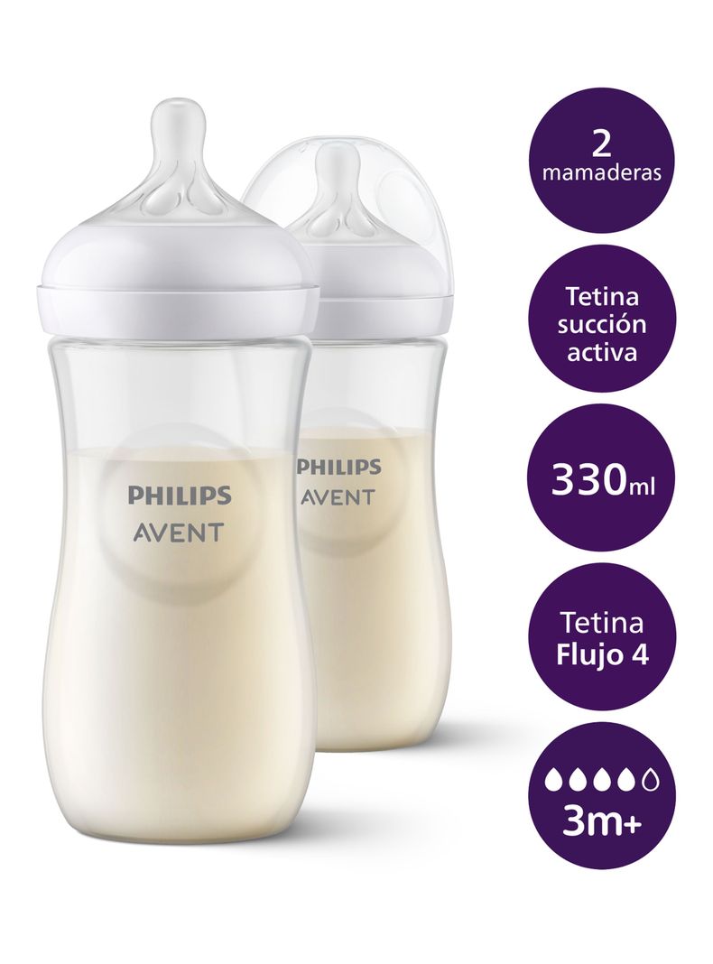 Mamadera Pack 2 Unidades Natural Response 330 ml-1