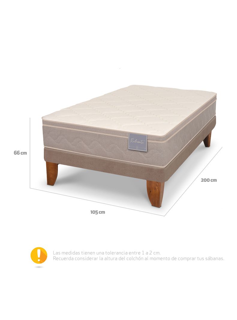 Cama Europea Rilassati 1.5 Plazas-1