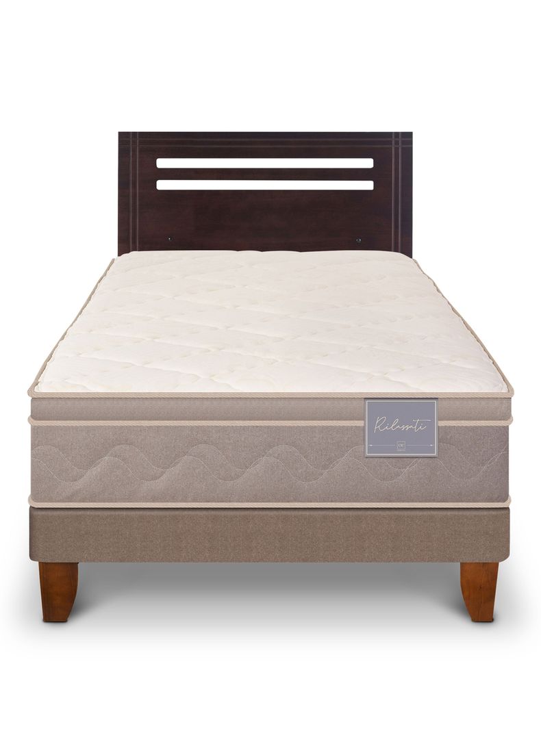 Cama Europea Rilassati 1.5 Plazas + Respaldo Múnich-2