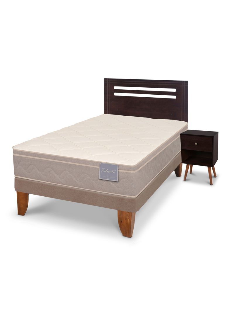 Cama Europea Rilassati 1.5 Plazas + Set Múnich-0