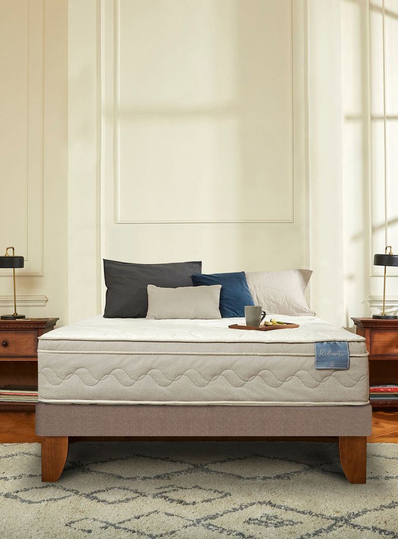 Cama Europea Rilassati 1.5 Plazas + Set Gales-5