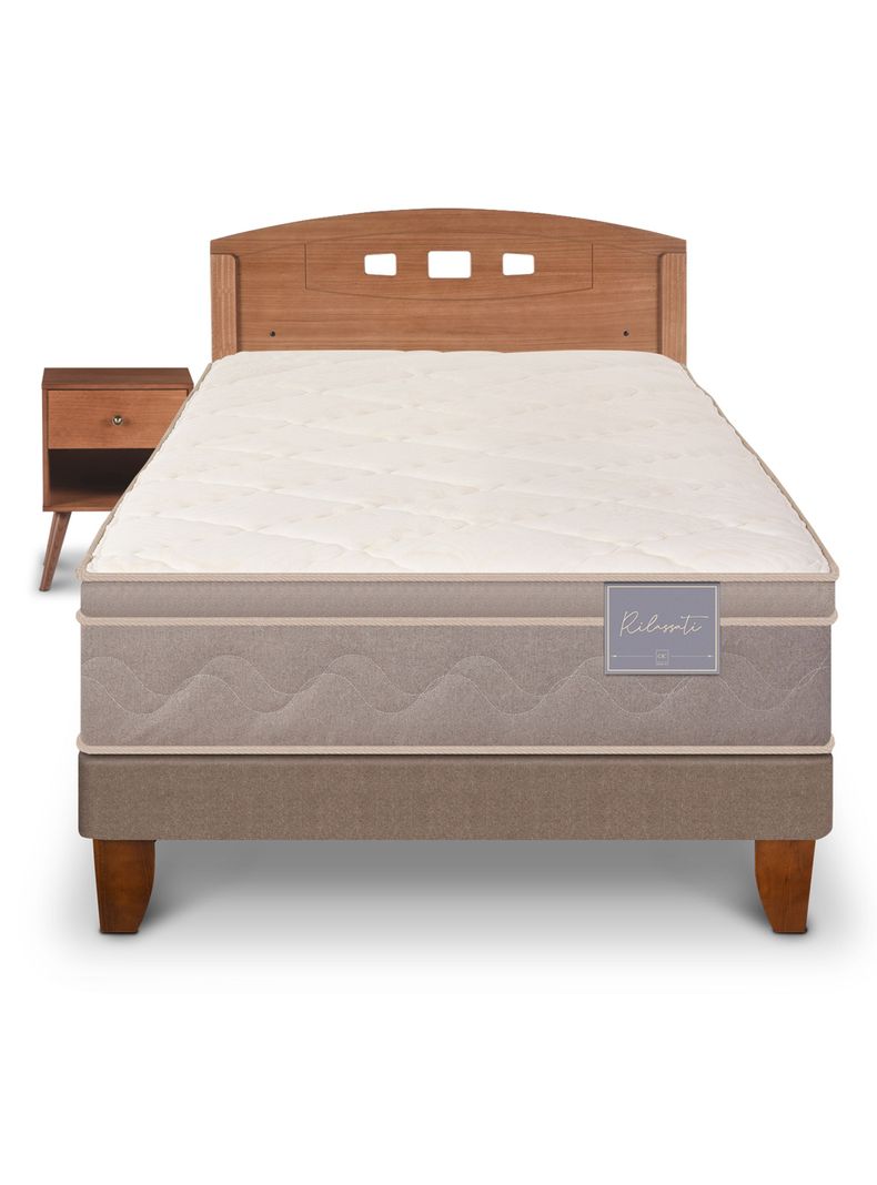 Cama Europea Rilassati 1.5 Plazas + Set Gales-2