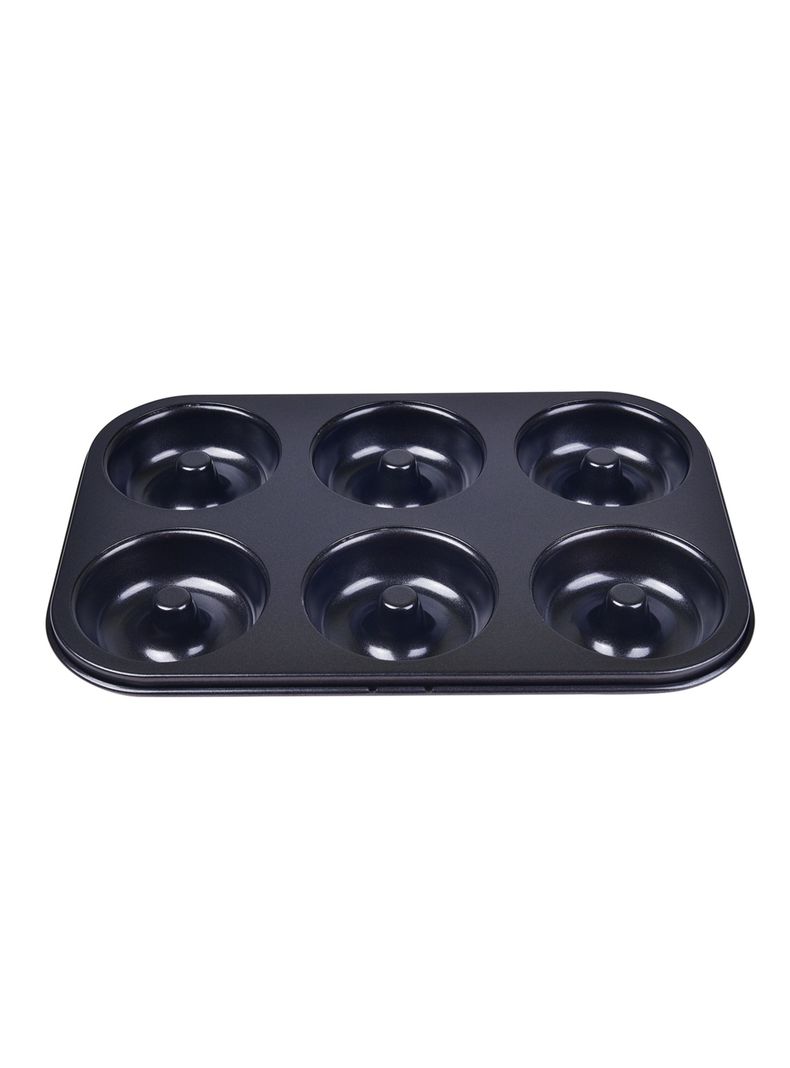 Molde 6 Donuts 27 x 18 cm Negro Magnolia-1
