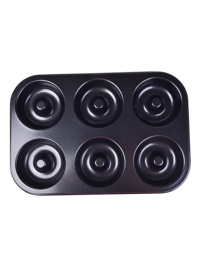 Molde 6 Donuts 27 x 18 cm Negro Magnolia-0