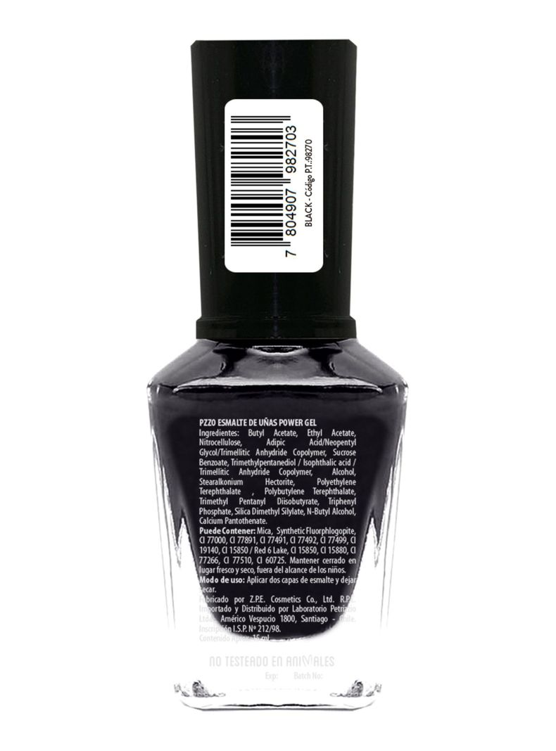 Esmalte de Uñas Power Nails Full Color + Calcio Gel Black  15 ml-1