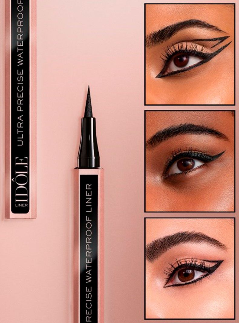 Delineador de Ojos Idôle Waterproof Glossy Black 01 Lancôme-3
