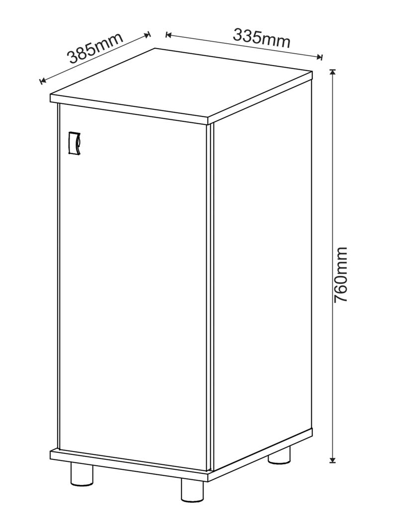 Mueble Organizador Cocina 1 Puerta-1
