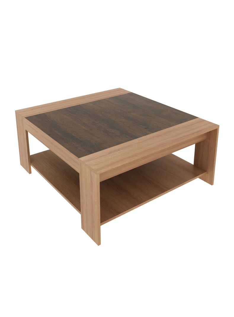Mesa de Centro 100 cm Bicolor MC Cafe Claro