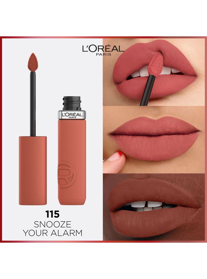 Labial Líquido Infallible Le Matte Resistance 115 Snooze Your Alarm-3