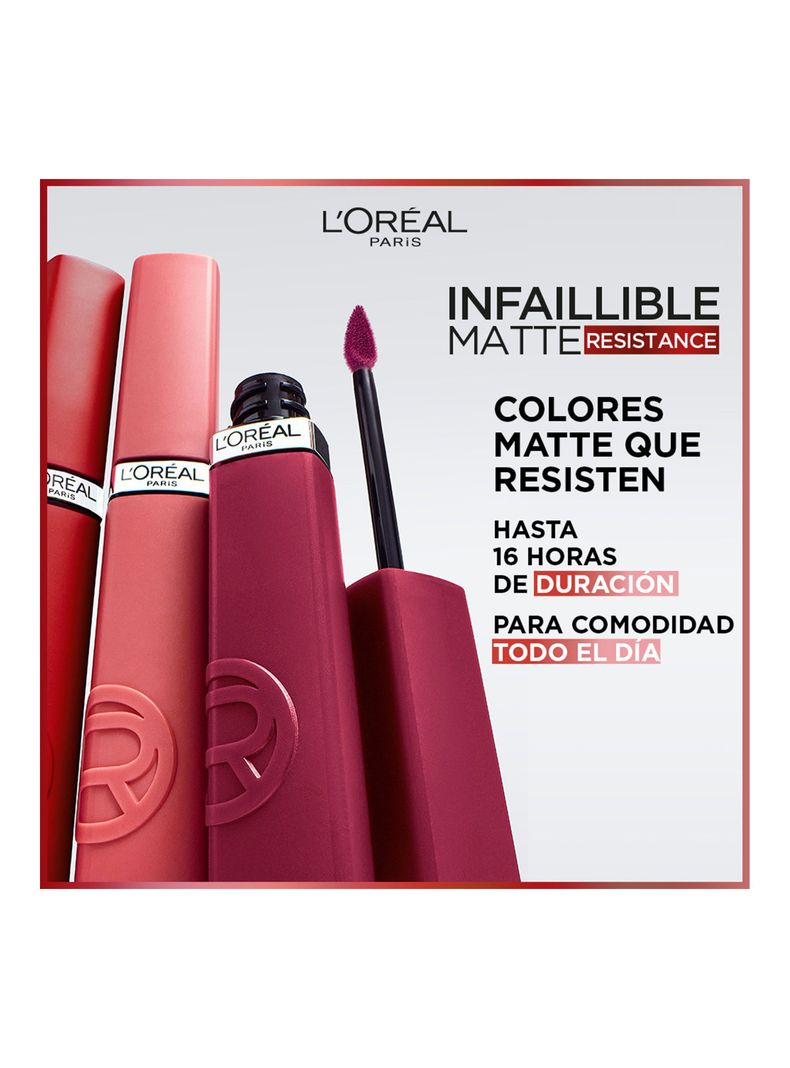 Labial Infal Le Matte 210 Tropical Vacay 5 ml-5