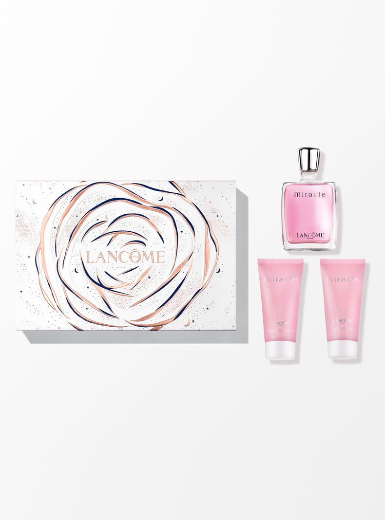 Set Perfume  Lancôme Miracle EDP Mujer 30ml + Loción Corporal 50ml + Gel de Ducha 50ml-0