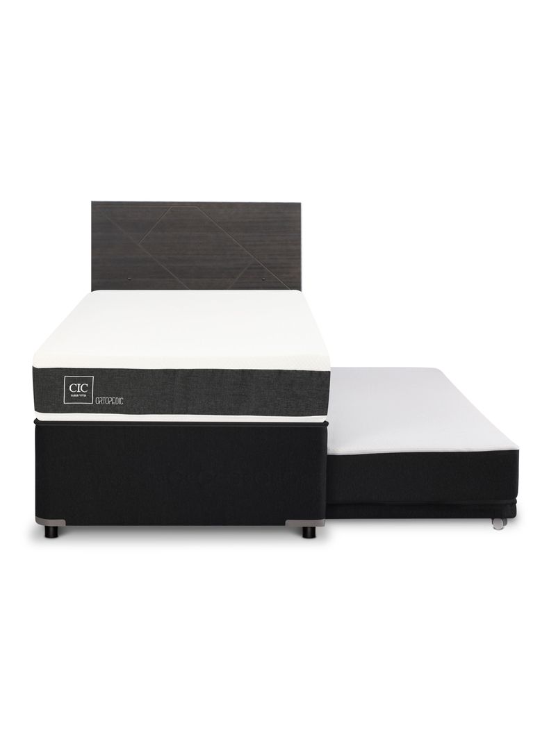 Diván Ortopedic Black 1.5 Plazas + Respaldo Villarrica-2