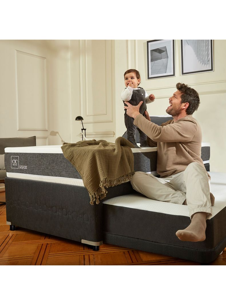 Diván Ortopedic Black 1.5 Plazas + Respaldo Gales-4