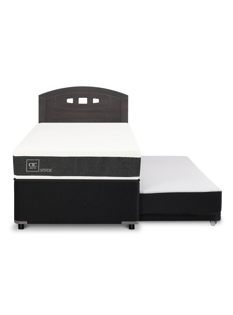 Diván Ortopedic Black 1.5 Plazas + Respaldo Gales-2