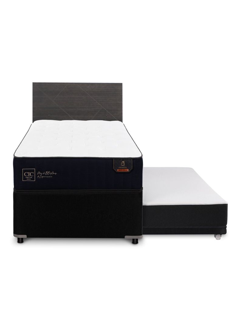 Diván Premium Black 1.5 Plazas + Respaldo Villarrica-2