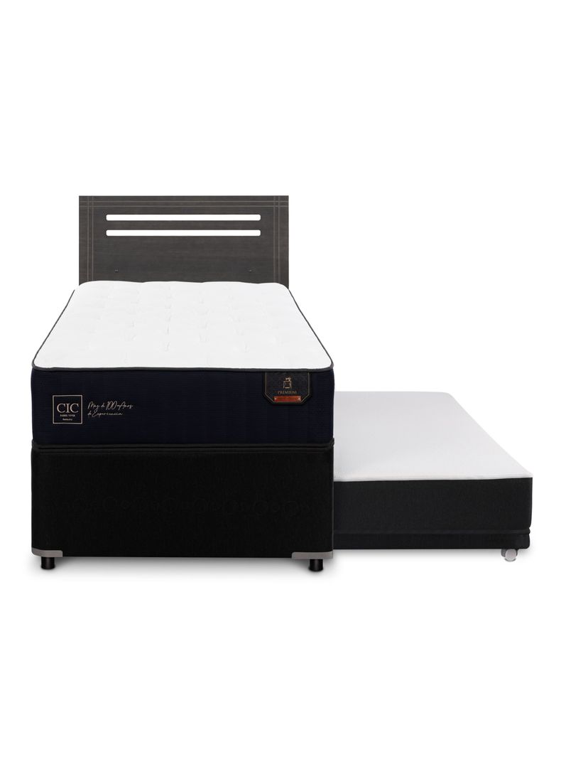 Diván Premium Black 1.5 Plazas + Respaldo Múnich-2