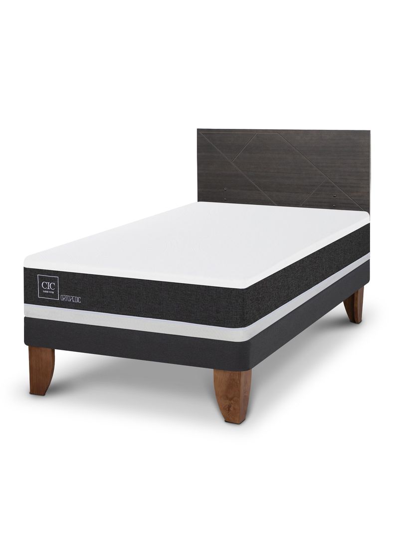 Cama Europea Ortopedic 1.5 Plazas + Respaldo Villarrica-0