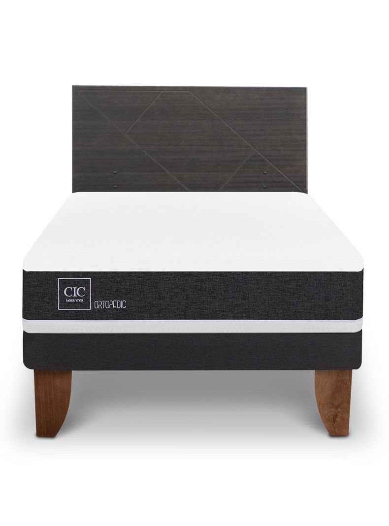 Cama Europea Ortopedic 1.5 Plazas + Respaldo Villarrica-2