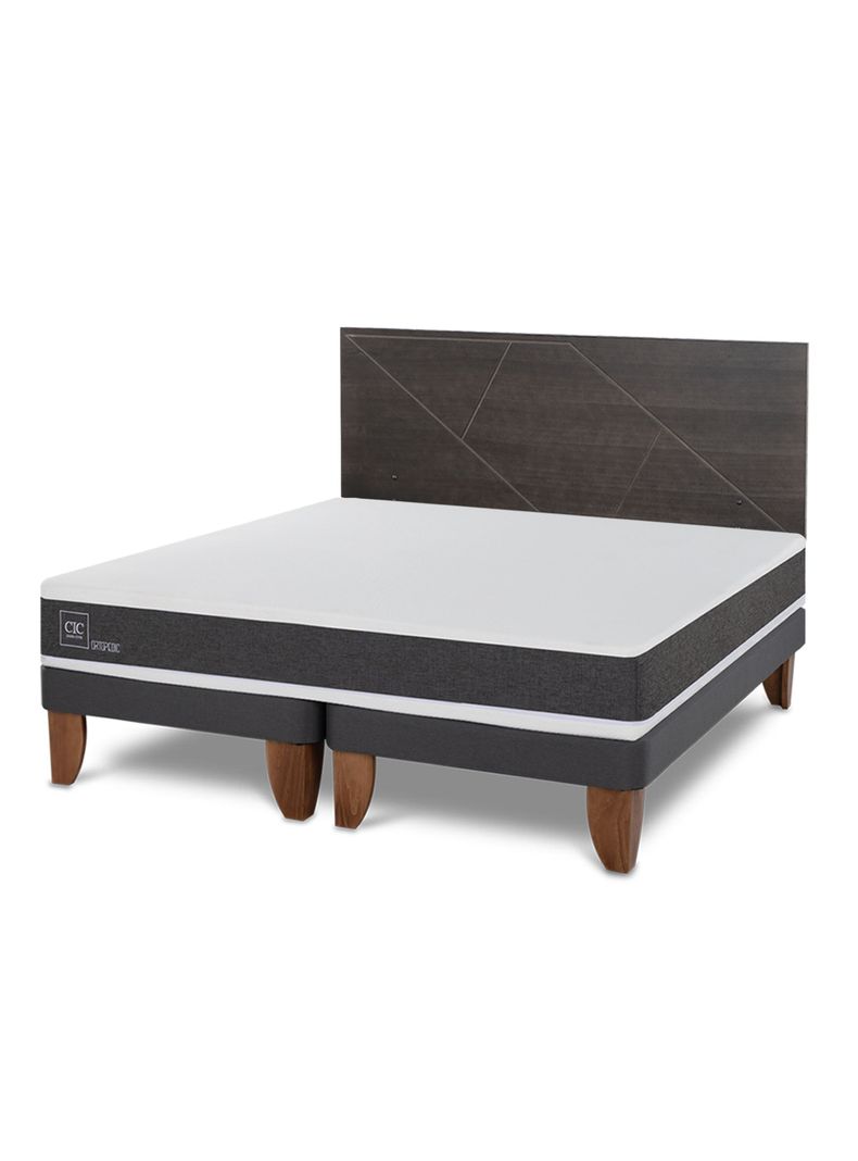 Cama Europea Ortopedic 2 Plazas Base Dividida + Respaldo Villarrica-0