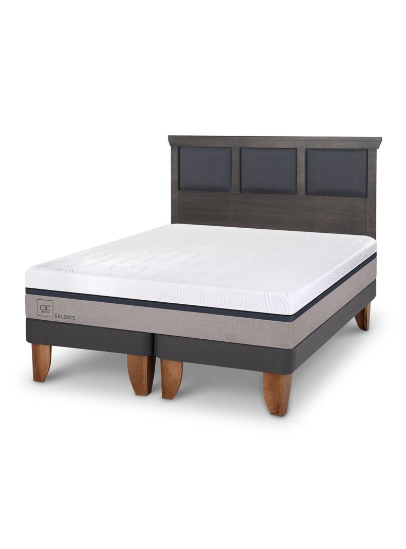 Cama Europea Balance King + Respaldo Torino