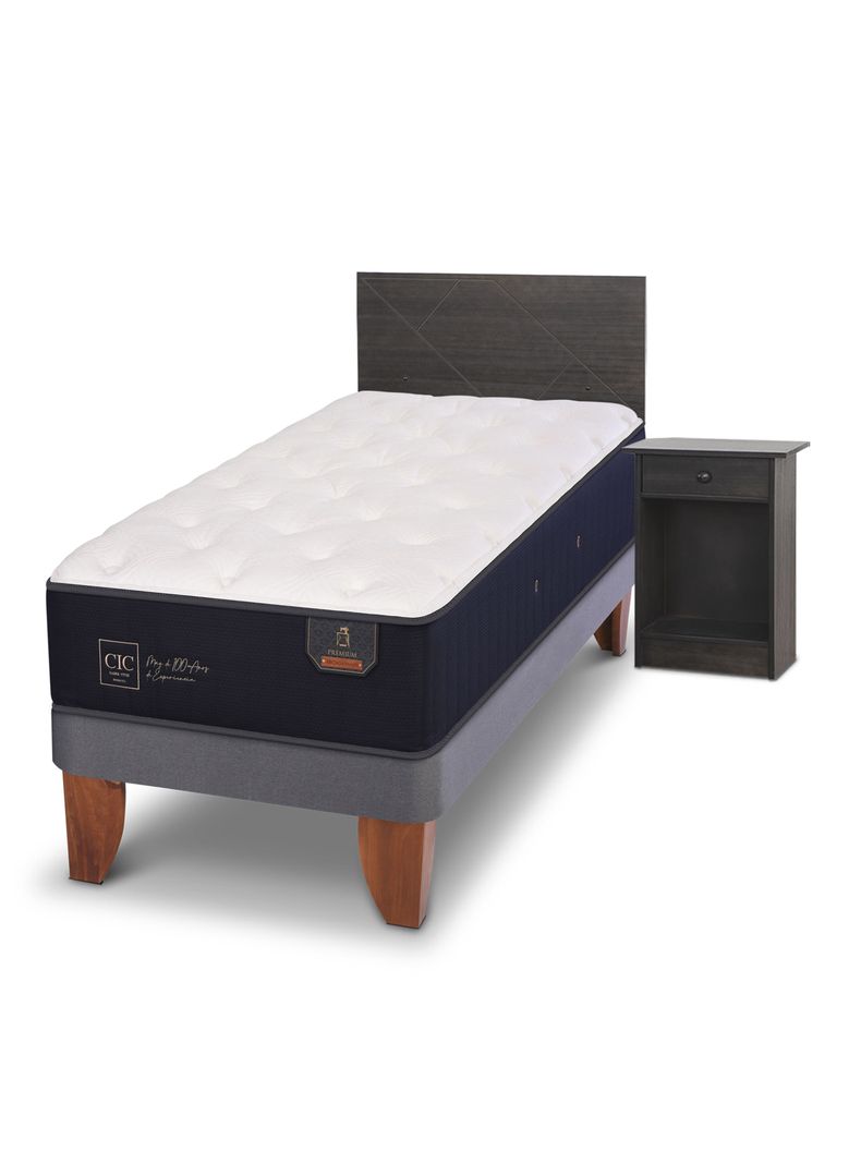 Cama Europea Premium 1.5 Plazas + Set de Muebles Villarrica-0