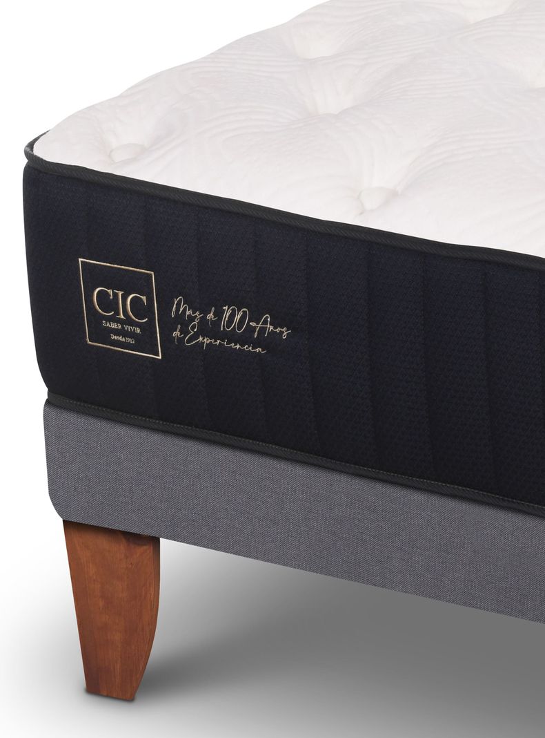Cama Europea Premium 1.5 Plazas + Respaldo Dublín-3