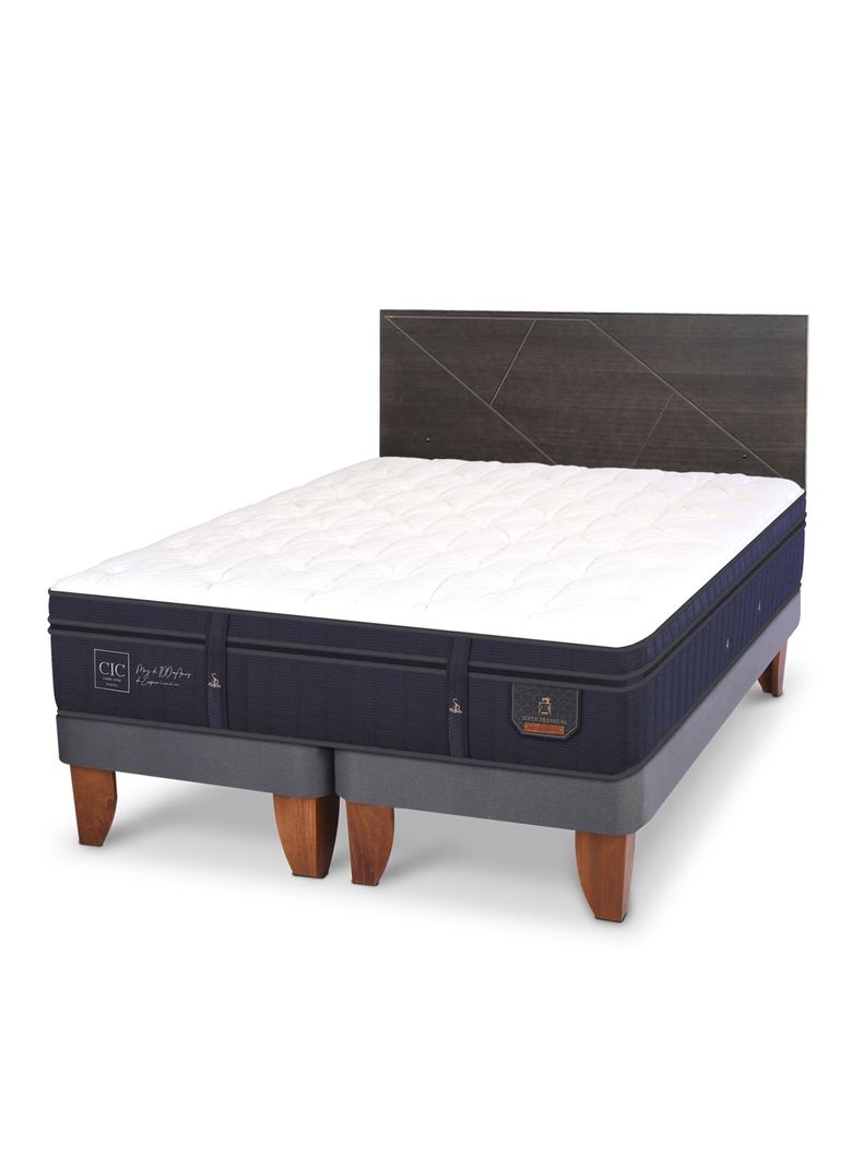 Cama Europea Súper Premium King + Respaldo Villarrica-0