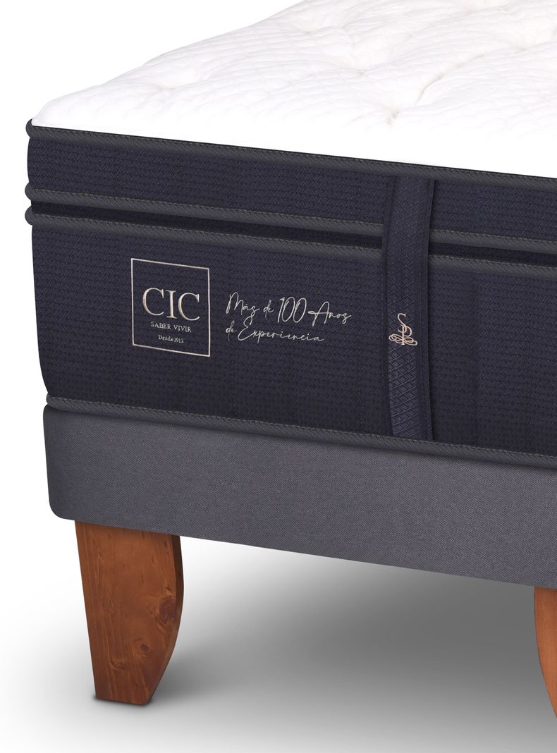 Cama Europea Súper Premium King + Respaldo Villarrica-3