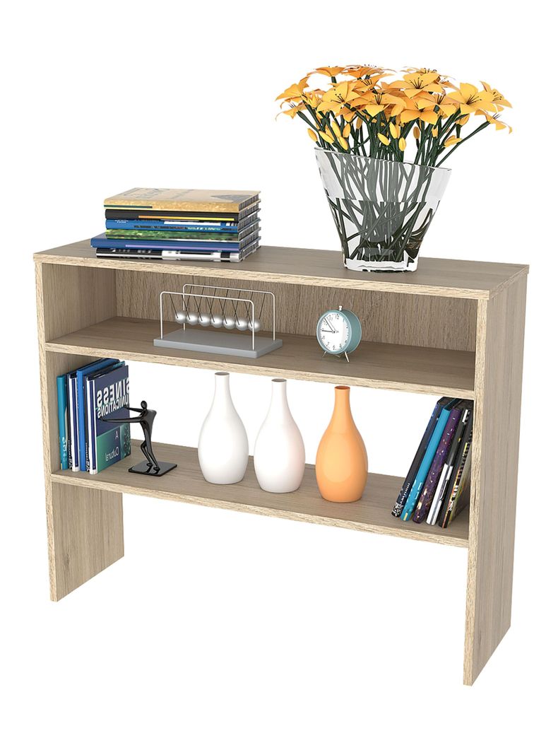 Rack Extensible Tv40 + Biblioteca Cubo + Arrimo Rovere-2