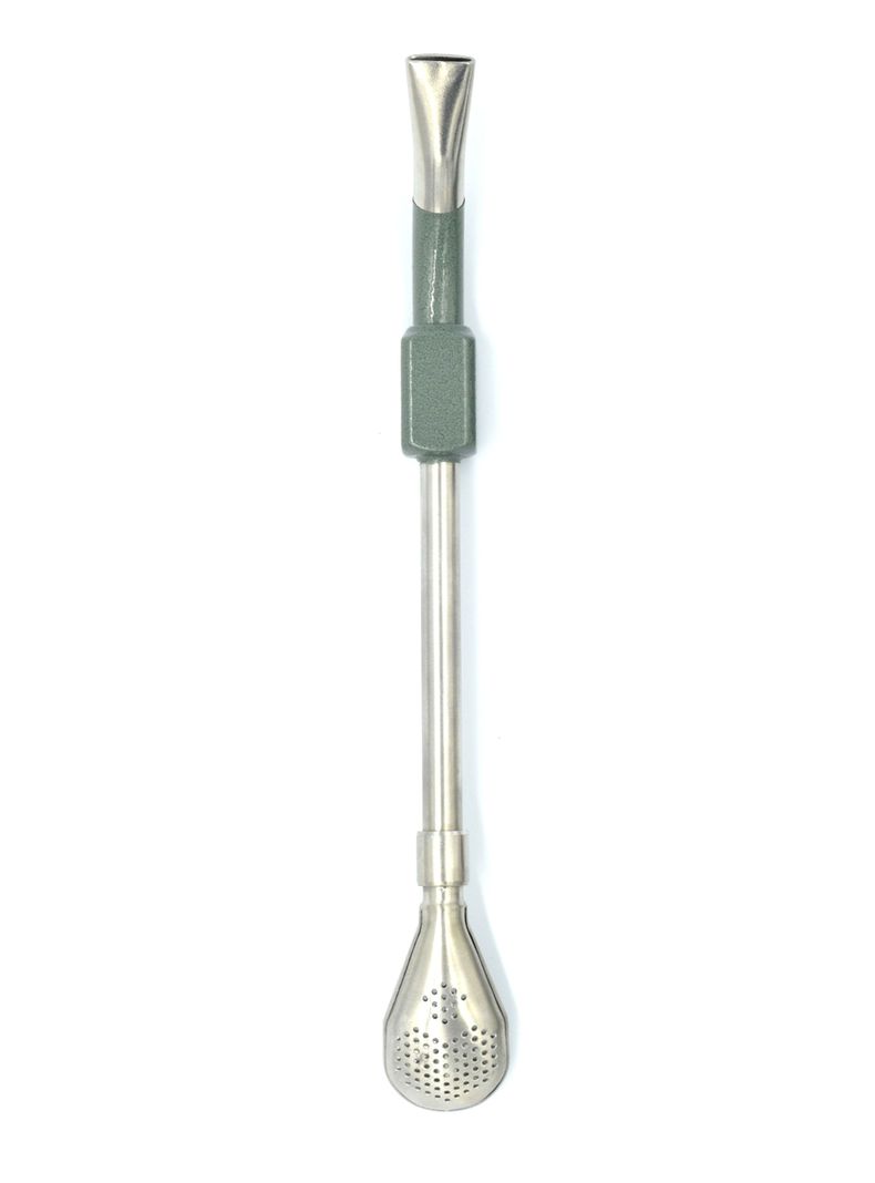 Bombilla para Mate de Cuchara Verde-1