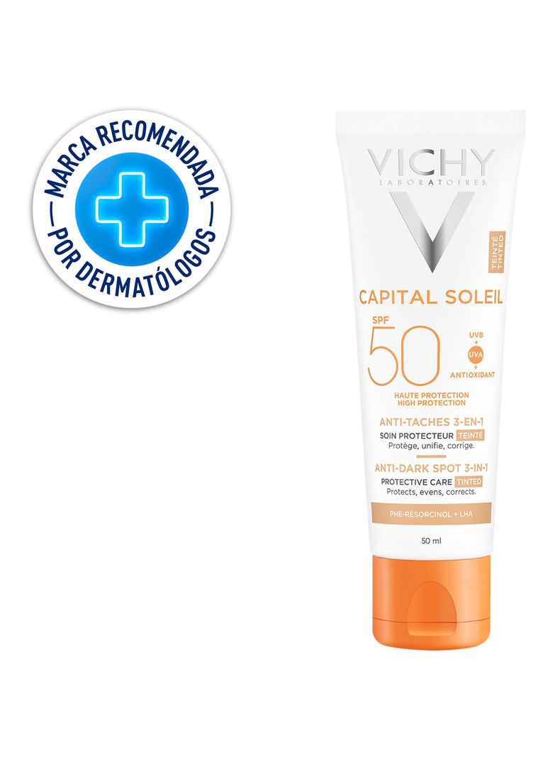 Bloqueador Vichy Solar Ideal Soleil Anti-Manchas FPS 50-1