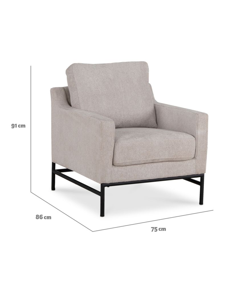 Poltrona Cilla Beige-1