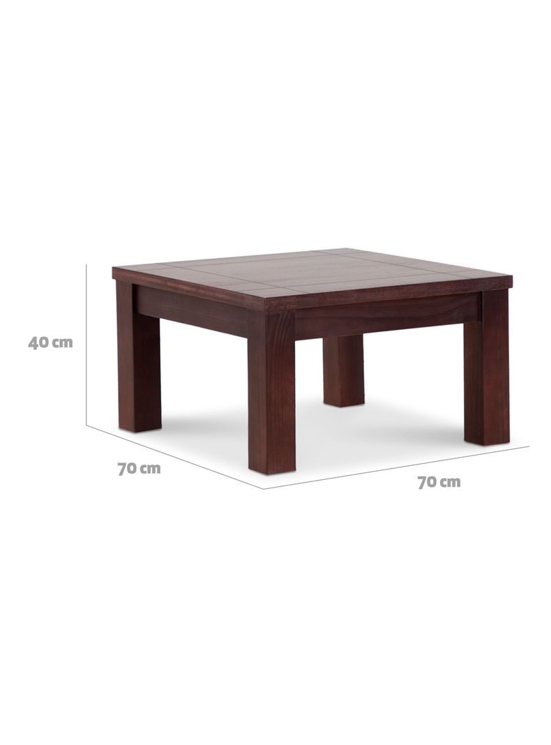 Mesa Centro Ñuble 70x70 cm Chocolate-1