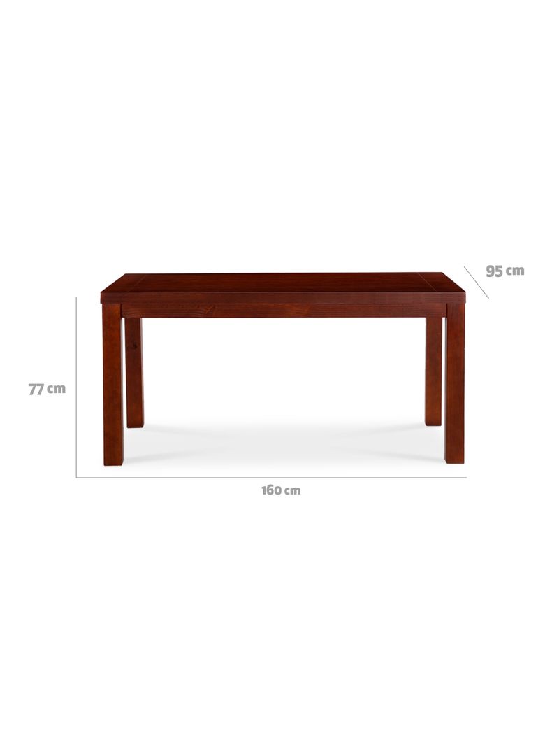 Juego Comedor Ñuble 6 Sillas Caramelo Chocolate-2