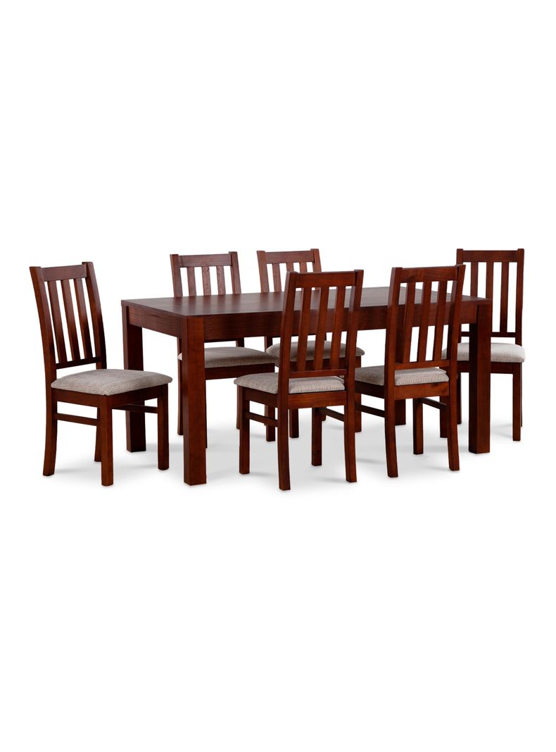 Juego Comedor Ñuble 6 Sillas Caramelo Beige-0