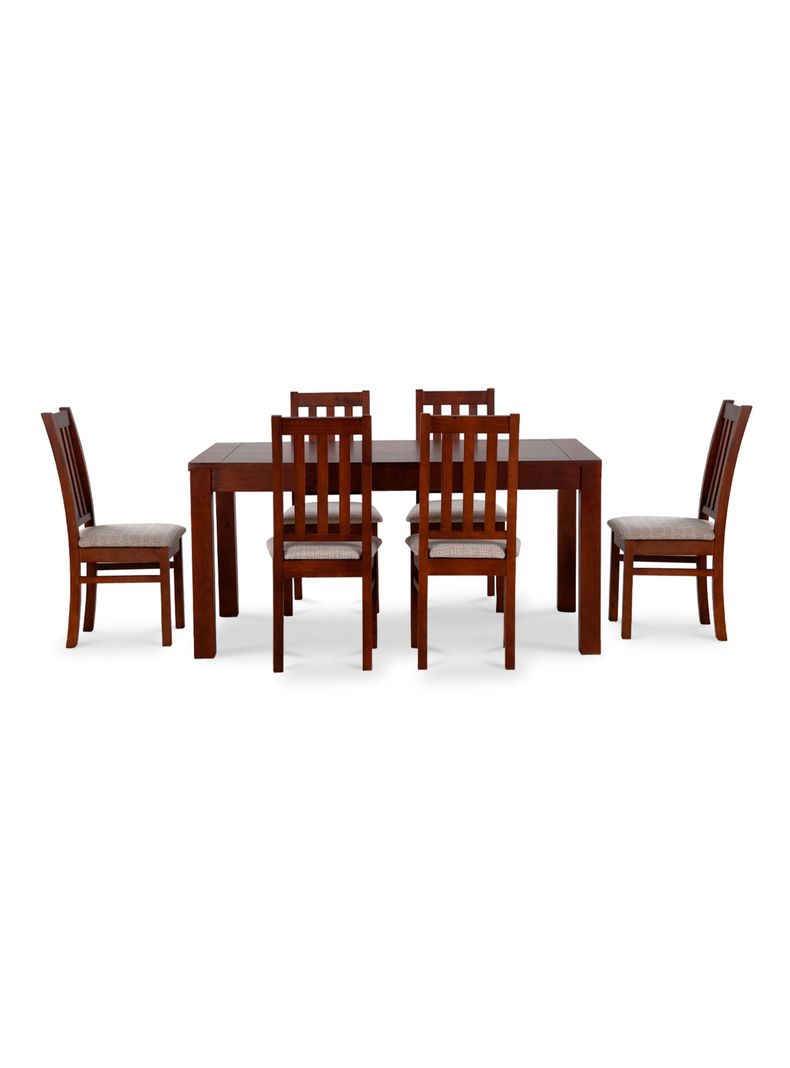 Juego Comedor Ñuble 6 Sillas Caramelo Beige-1