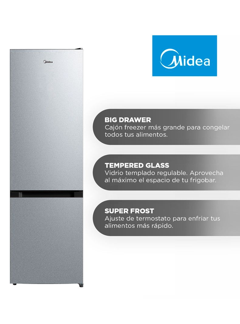 Refrigerador Bottom Freezer Frío Directo 259 Litros MDRB369FGE50-7