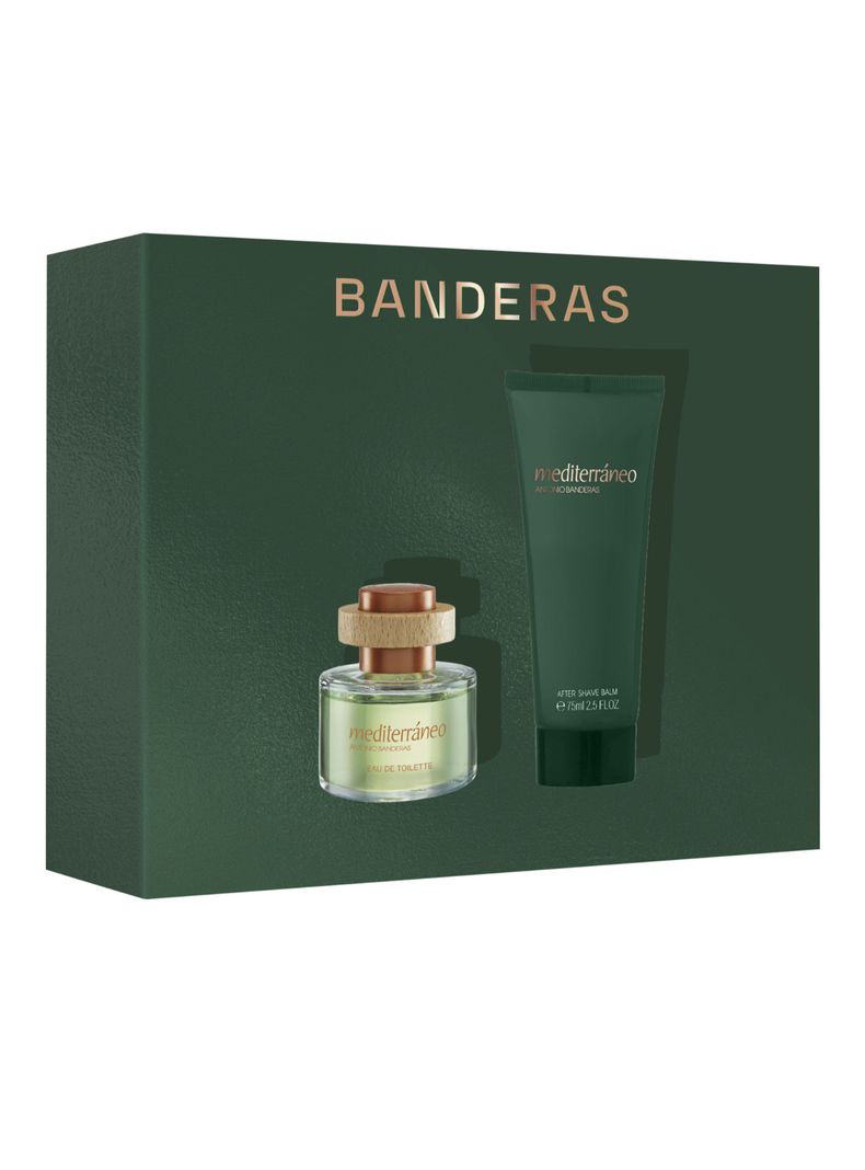 Set Perfume Mediterráneo EDT Hombre 50ml + After Shave de Regalo 75 ml-0