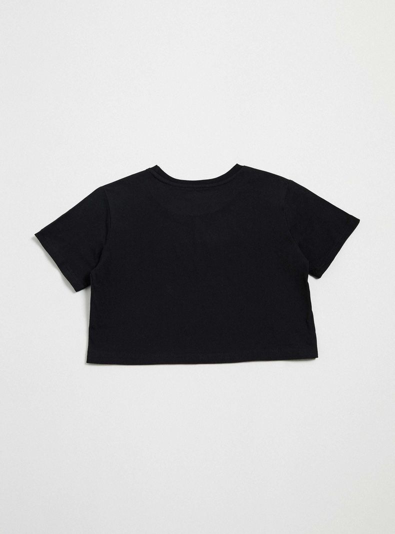 Polera Holgada Crop Estampado-3