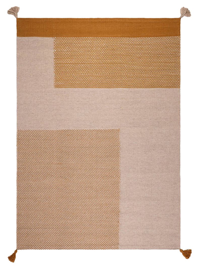 Alfombra Wool Style 240x340 cm Amarillo-0