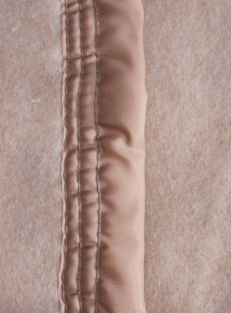 Frazada Lana 1.5 Plazas Beige Liso-2