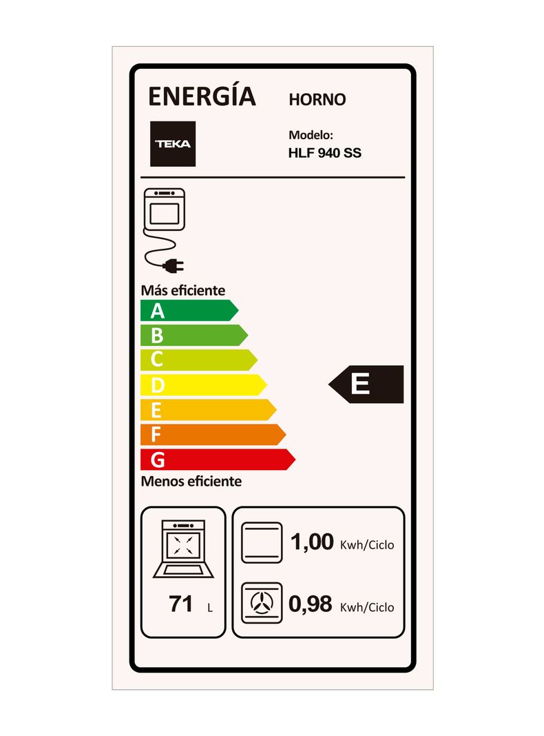 Horno Eléctrico Multifunción HLF 940-6