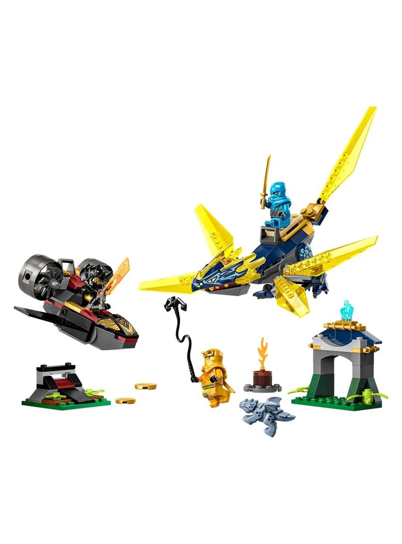Lego Batalla Dragón Bebé De Nya y Arin-0