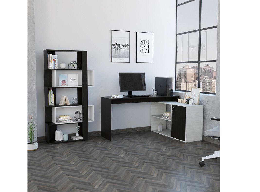Combo: TuHome Biblioteca Cubo Beijing + Escritorio Axis-4