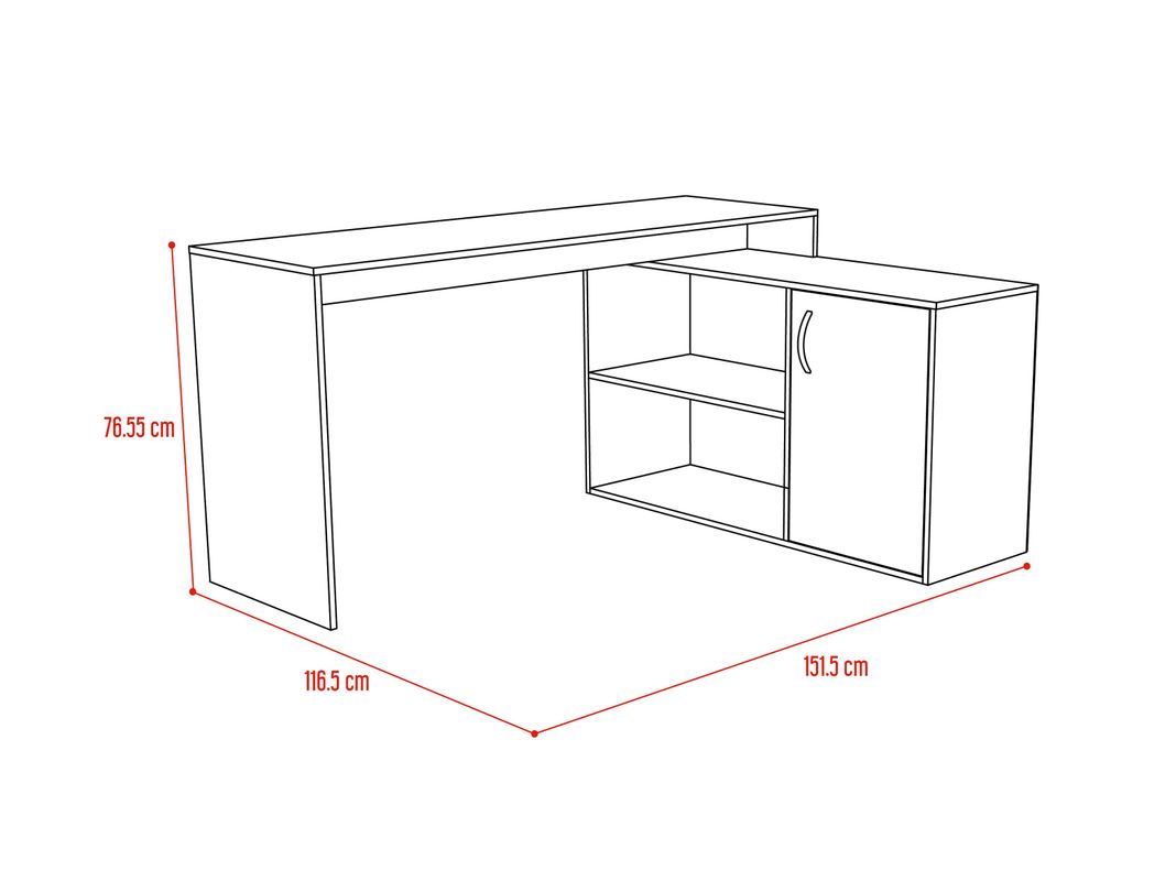 Combo: TuHome Biblioteca Cubo Beijing + Escritorio Axis-3