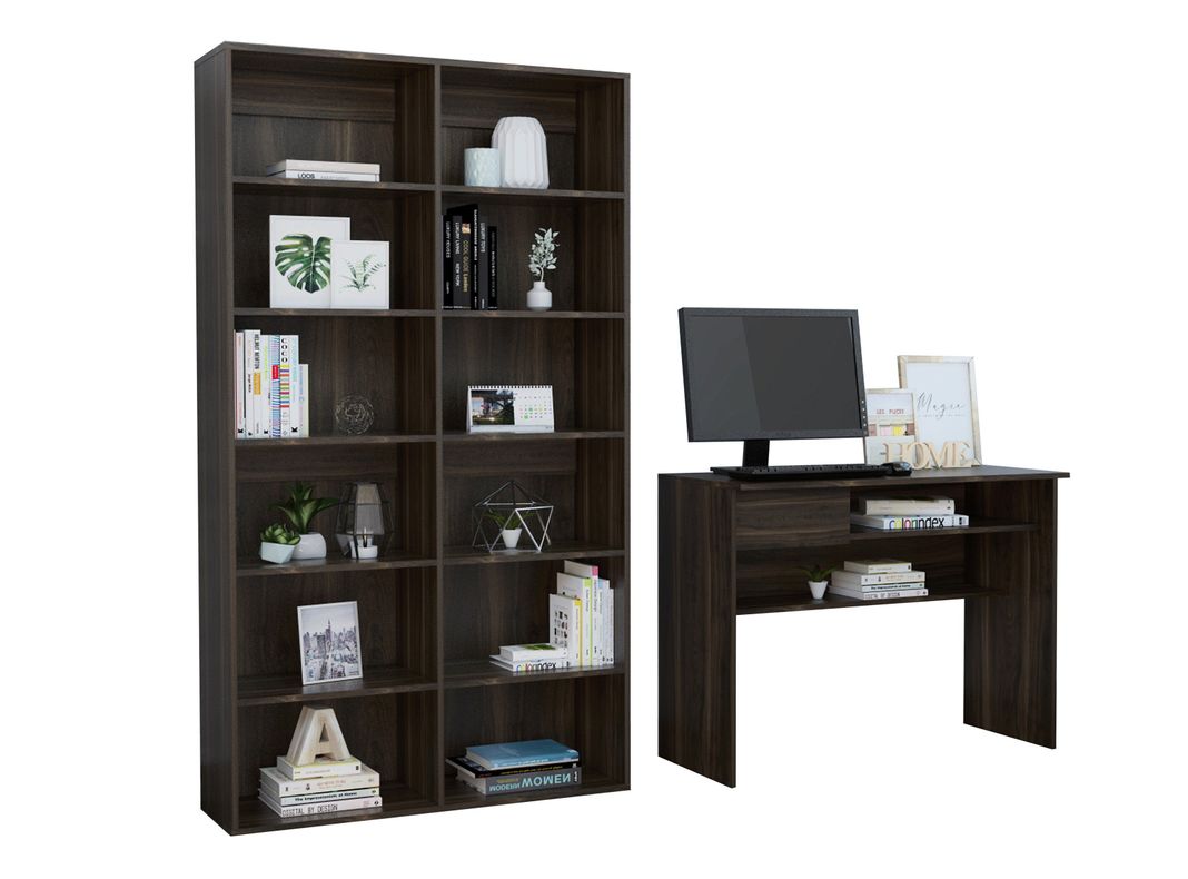 Combo: TuHome Escritorio Office 5 + Biblioteca Office 7-0