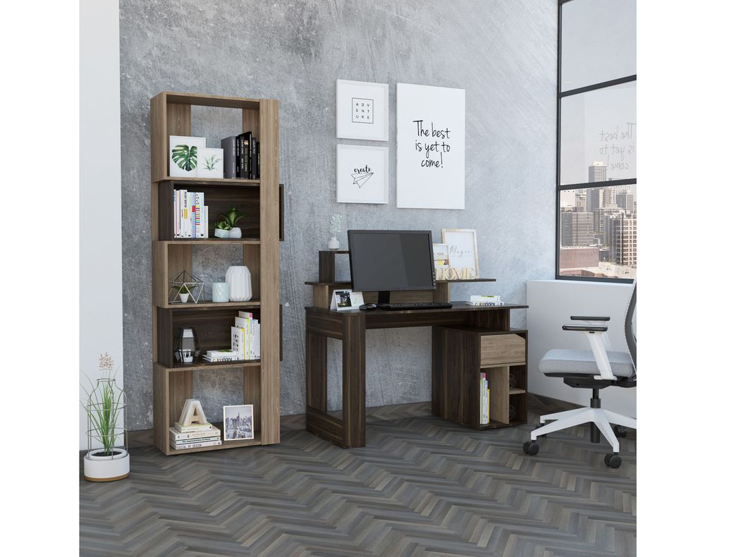 Combo: Biblioteca Báltica + Escritorio Office 9 TuHome-5