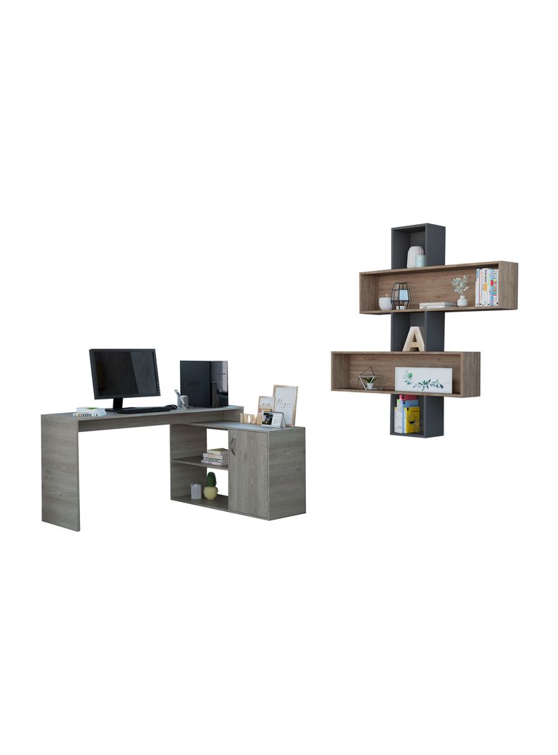 Combo: Escritorio Office 8 + Repisa Wall 2B TuHome-3