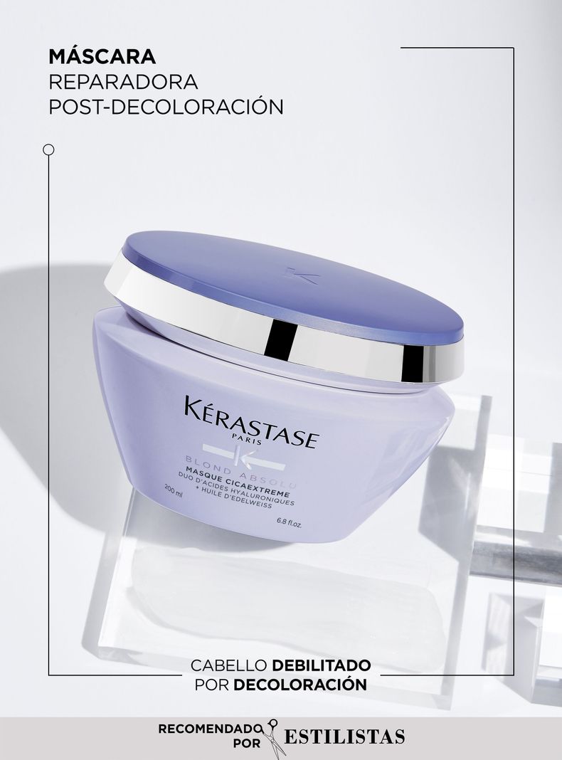 Máscara Matizadora Cabello Rubio O Decolorado Masque Ultra-Violet Blond Absolu 200ml-1