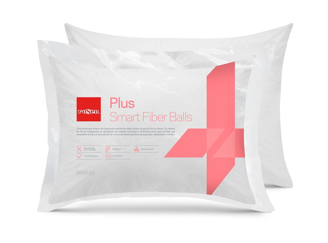 Pack 4 Almohadas King Soft Plus 50 x 90 cm-0